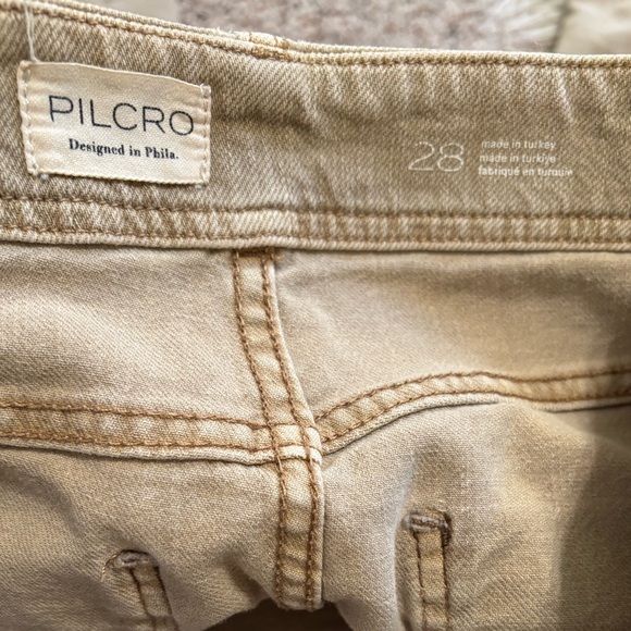 Anthropologie Pilcro The Adi Tan Pants with Raw Edge Hem Size 28 - Picture 11 of 12